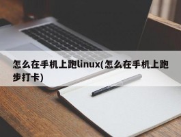 怎么在手机上跑linux(怎么在手机上跑步打卡)