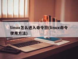 linux怎么进入命令符(linux命令使用方法)