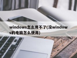 windows怎么用不了(没windows的电脑怎么使用)