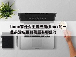 linux有什么主流应用(linux的一些前沿应用和发展有哪些?)