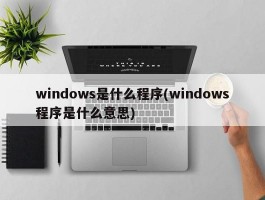 windows是什么程序(windows程序是什么意思)