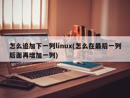 怎么追加下一列linux(怎么在最后一列后面再增加一列)