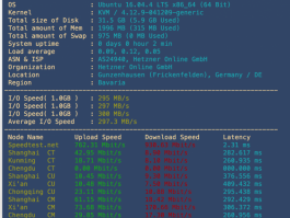 Linux VPS 常用一键脚本 测试脚本 – 包含硬件信息、网速、延迟、路由